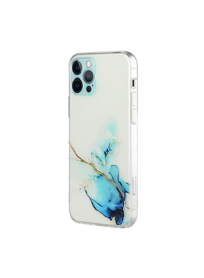 Zaboon Case For iPhone 12 Pro Max Hollow Marble Pattern TPU Straight Edge Fine Hole Protective Case - Image 2