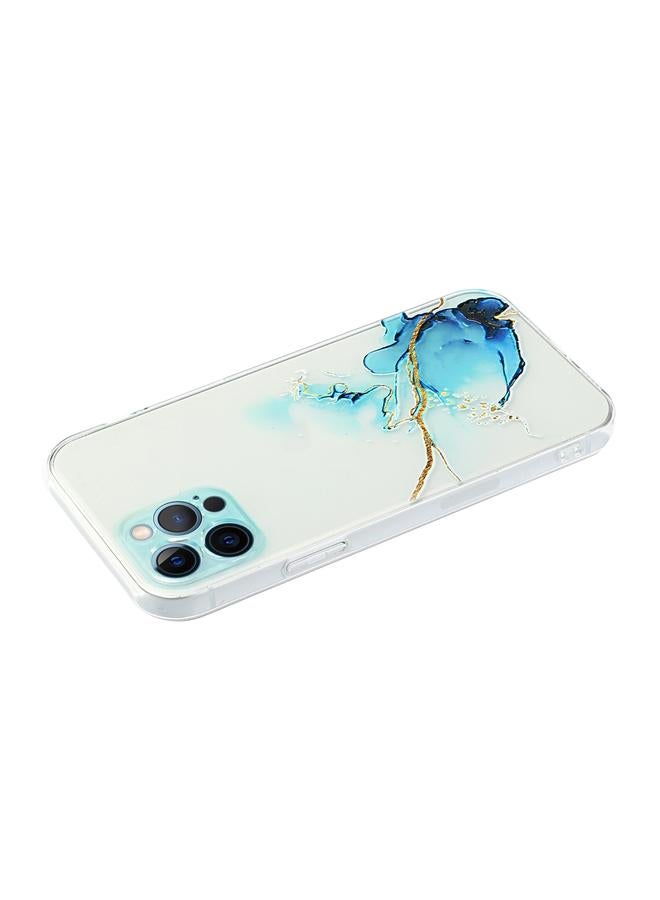 Zaboon Case For iPhone 12 Pro Max Hollow Marble Pattern TPU Straight Edge Fine Hole Protective Case - Image 4