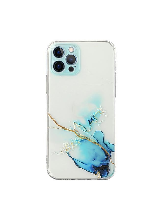 Zaboon Case For iPhone 12 Pro Max Hollow Marble Pattern TPU Straight Edge Fine Hole Protective Case - Image 1