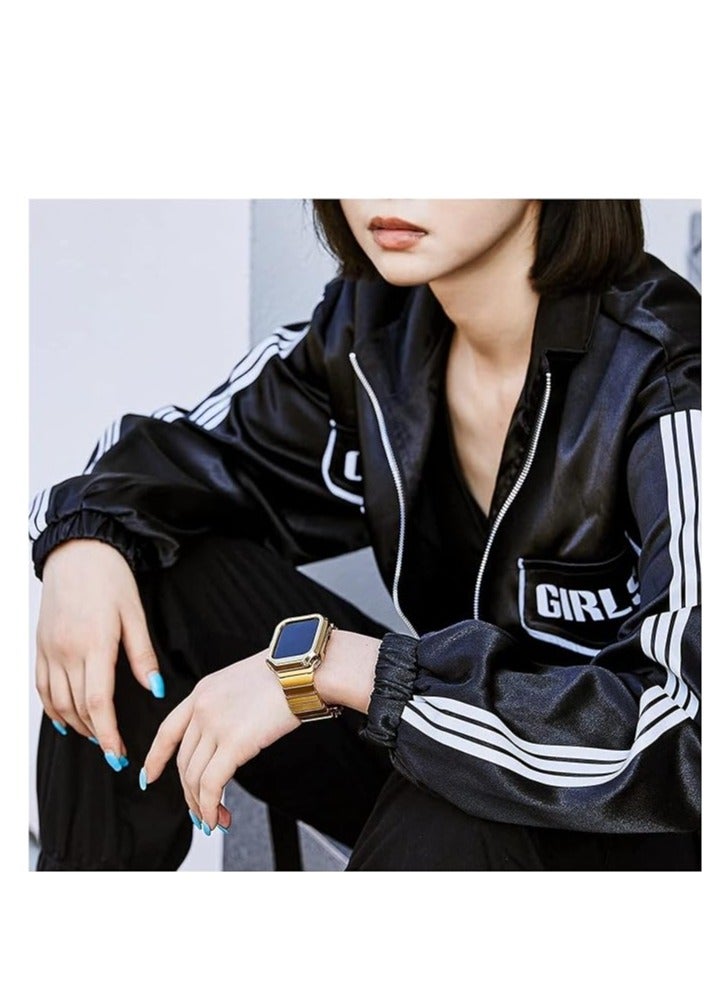 Y&D For Apple Watch Ultra 8/7 Generation 42/44/45mm Metal Strap With TPU Plating Case Suit - Image 4