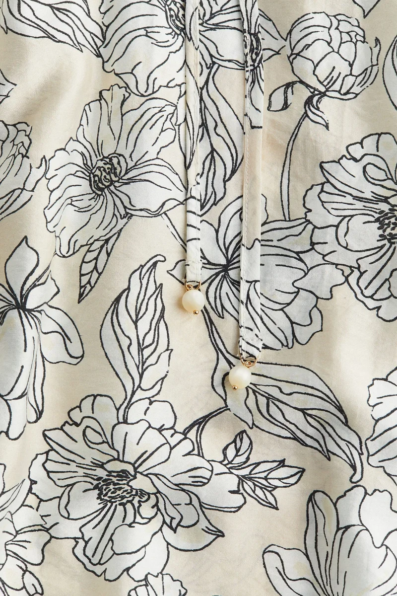 H&M Tie-Detail Dress