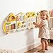 ROBUD Activity Wall Busy Board Spring Train Montessori Busy Board 12in1 Wooden Sensory Wall Panel Montessori Sensory Wall Panel for Boys Girls Ideal for Toddler Playroom Nursery Classroom - Image 4