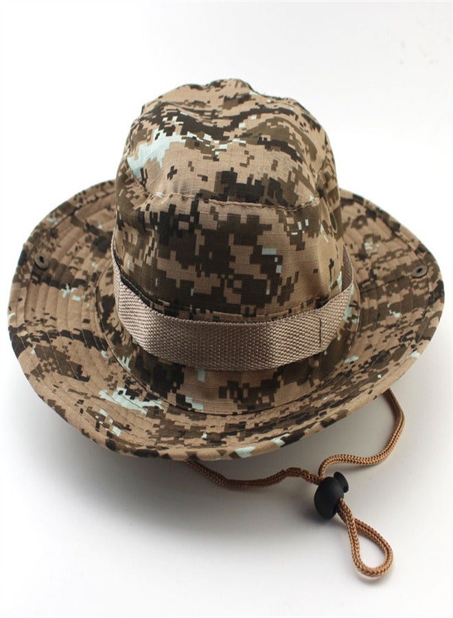 Loquat Outdoor Camping Camo Sunscreen Hat Multicolour B  - Image 1