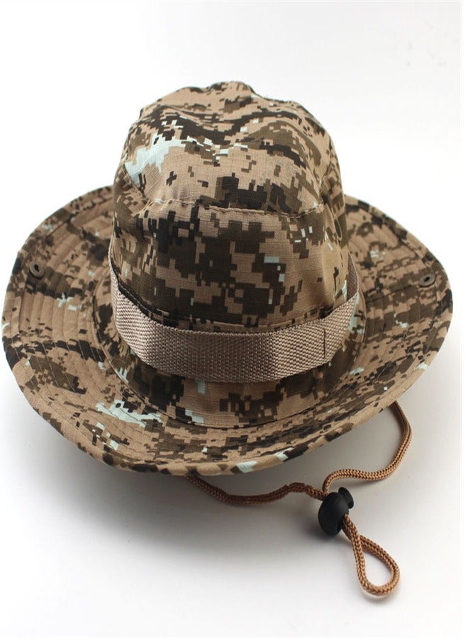 Loquat Outdoor Camping Camo Sunscreen Hat Multicolour B  - Image 3