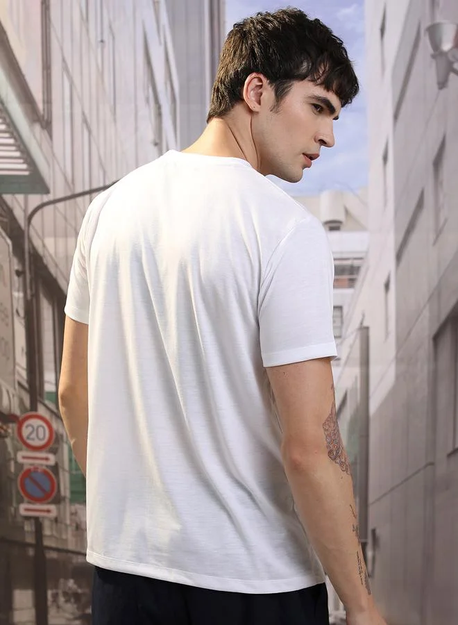 Ketch Regular Fit Typography Printed T-Shirt by Styli