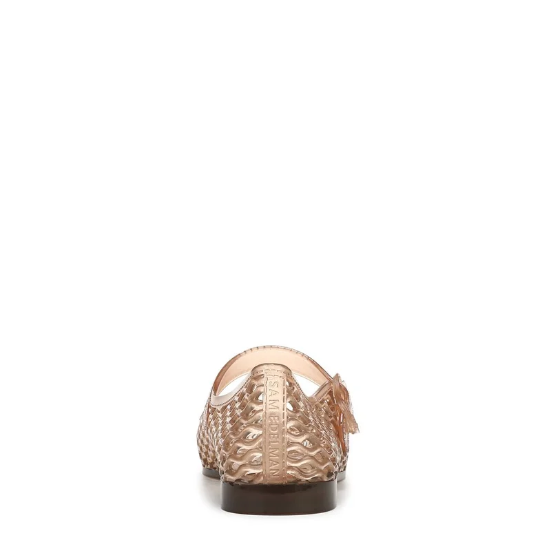 Sam Edelman TRANSPARENT BROWN JELLY Michaela Jelly Mary Jane Flat for Women | Best Price UAE