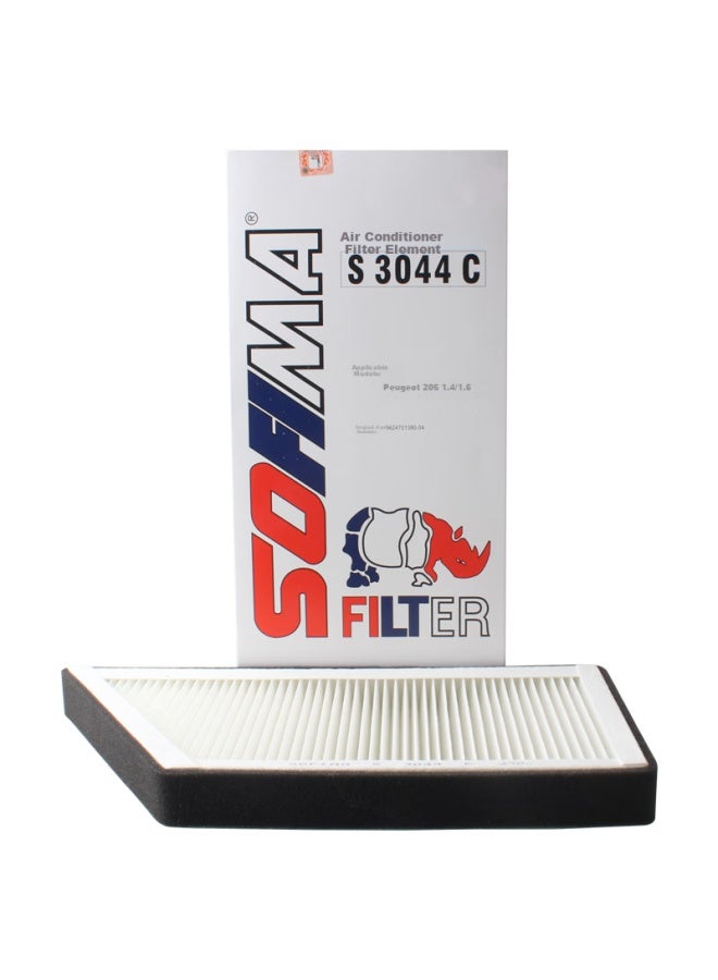 Suofeima Air Conditioning Filter Element S3044c For Peugeot 206/207, Two-door And Three-door Citroen C2 Cross And Elysee - Image 1