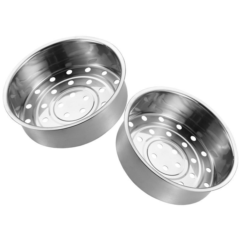 4 pcs Steamer Basket: Thick And Stainless Steel Steam Rack - Rice Cooker Liner Basket for Steaming Food - Vegetables Dumplings and Buns - Image 4