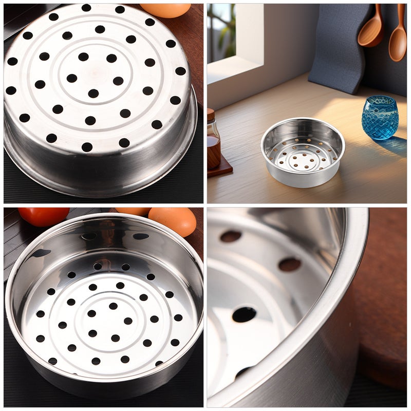 4 pcs Steamer Basket: Thick And Stainless Steel Steam Rack - Rice Cooker Liner Basket for Steaming Food - Vegetables Dumplings and Buns - Image 2