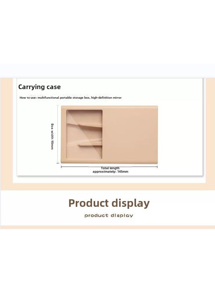 Goolsky 5 mirror box, sunroof, loose powder brush, concealer blush, super soft bristle box, mini portable makeup - Image 3