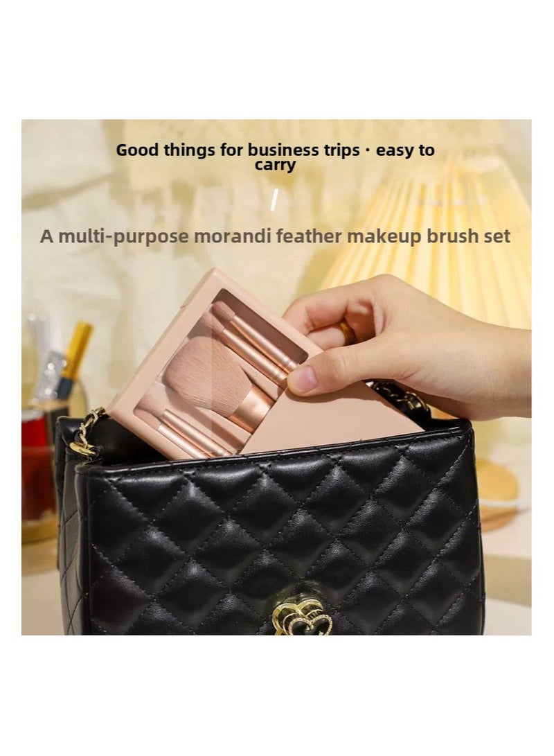 Goolsky 5 mirror box, sunroof, loose powder brush, concealer blush, super soft bristle box, mini portable makeup - Image 4