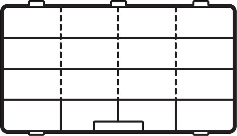 Flambeau Outdoors 7004R Tuff Tainer, Fishing Tackle Tray Box, Includes [9] Zerust Dividers, 16 Compartments - Image 5