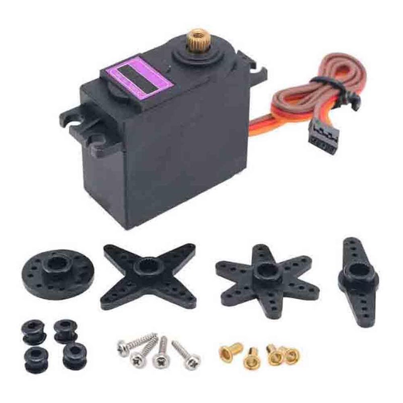 Senzooe 2 قطعة من محرك سيرفو رقمي MG996R 55 جرام بعزم تروس معدنية - Image 3