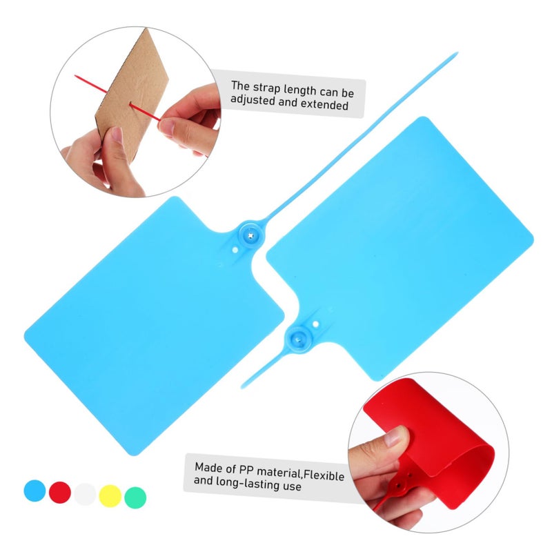 Writable Plastic Luggage Tags With Cord For Shipping - Image 4