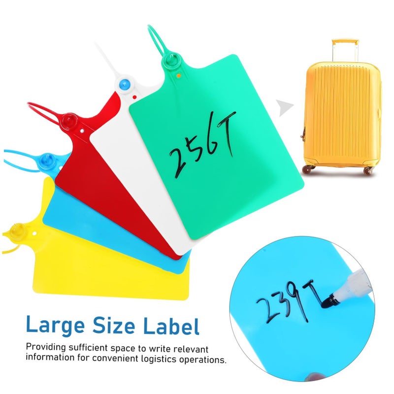 Writable Plastic Luggage Tags With Cord For Shipping - Image 5