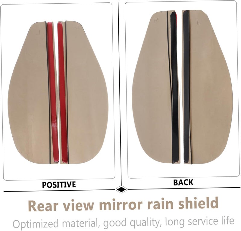 MAGICLULU 2sets 10 Pairs Rear View Mirror Rain Covers Flexible Side Mirror Visors Rain and Stains Easy Installation for Visibility 10pairs*2 - Image 2