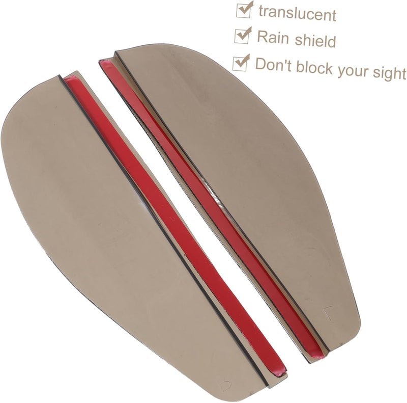 MAGICLULU 2sets 10 Pairs Rear View Mirror Rain Covers Flexible Side Mirror Visors Rain and Stains Easy Installation for Visibility 10pairs*2 - Image 4