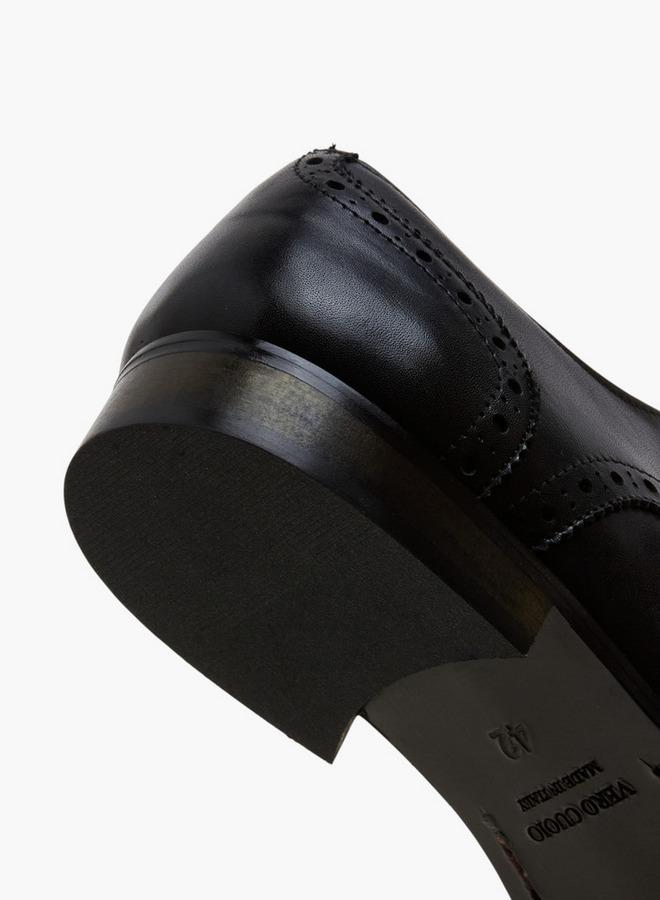 DUCHINI Men Lace-Up Leather Derby Shoes - Image 5