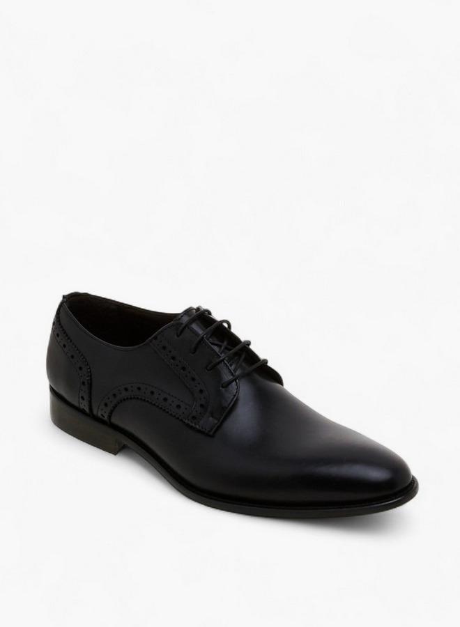 DUCHINI Men Lace-Up Leather Derby Shoes - Image 2