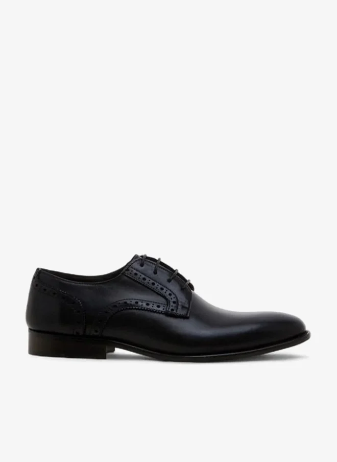 DUCHINI Men Lace-Up Leather Derby Shoes