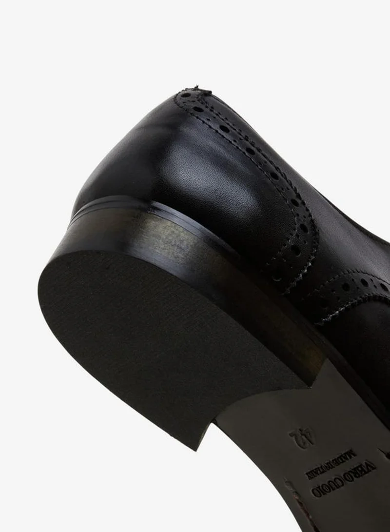 DUCHINI BLACK Men Lace-Up Leather Derby Shoes for Men | Best Price UAE