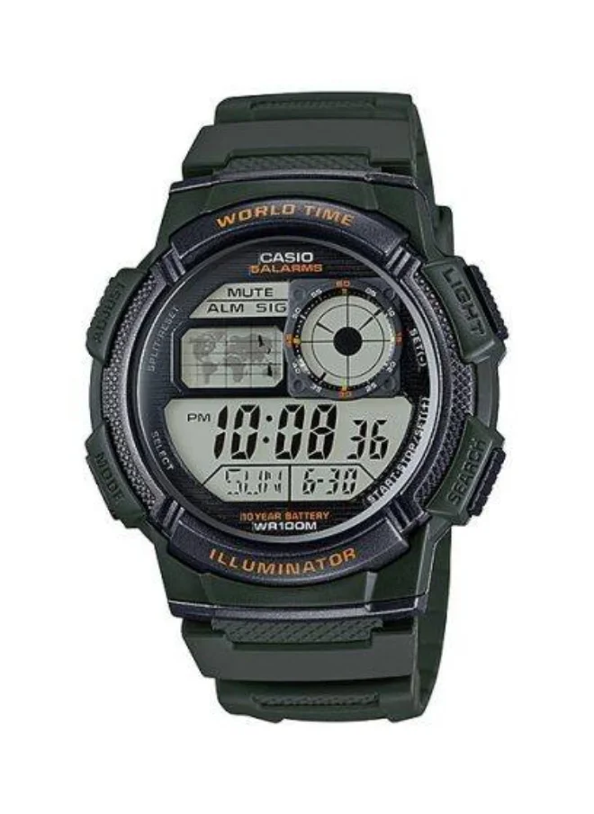 كاسيو Men's Resin Digital Watch AE-1000W-3A - 45 mm