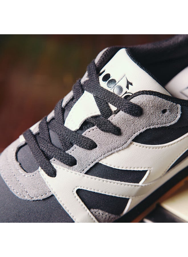 DIADORA أحذية ديادورا الرياضية المتنوعة للرجال والنساء، رمادي صخري/أسود وحش/أبيض ثلجي، مقاس 41 - Image 4