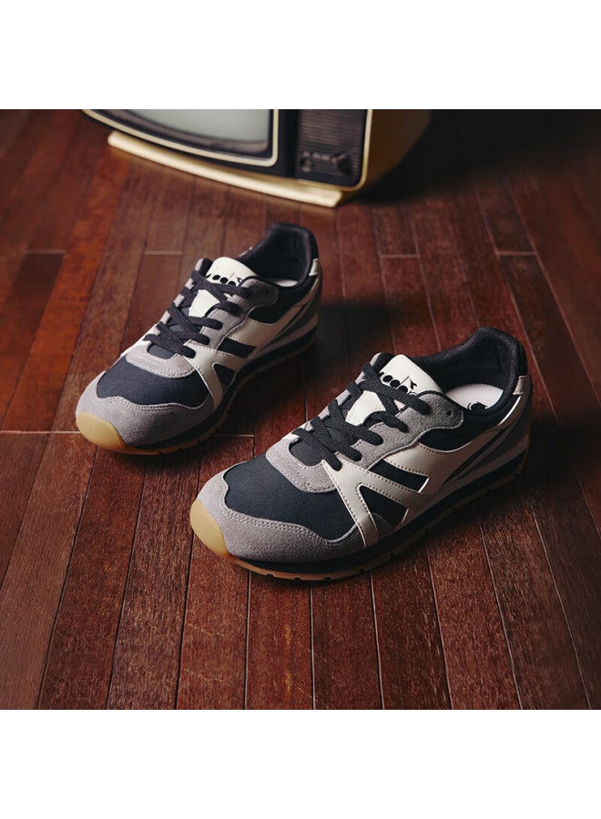 DIADORA أحذية ديادورا الرياضية المتنوعة للرجال والنساء، رمادي صخري/أسود وحش/أبيض ثلجي، مقاس 41 - Image 1
