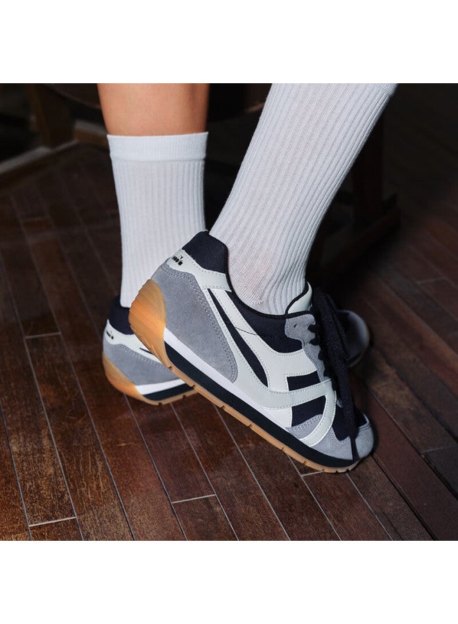 DIADORA أحذية ديادورا الرياضية المتنوعة للرجال والنساء، رمادي صخري/أسود وحش/أبيض ثلجي، مقاس 41 - Image 5
