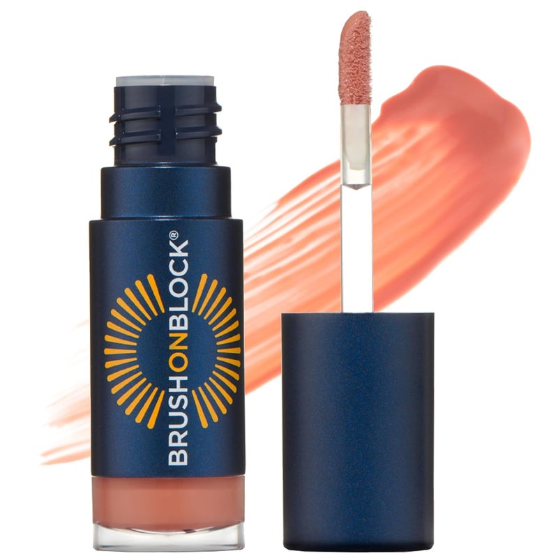 Brush On Block Sun Shine Protective Lip Oil SPF 30 Mineral Protection from UVAUVB  Blue Light Hydrating CrueltyFree GlutenFree  Vegan Coral