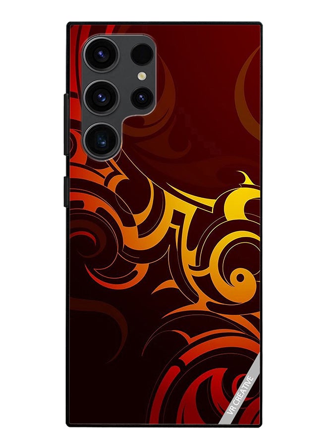 VR CREATIVE Protective Case Cover For Samsung Galaxy S24 Ultra Superman Tattoo Background Design Multicolour - Image 1