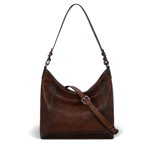 Iswee Leather Cossbody Bag Shoulder Purses Hobo Bags for Women Handbags Medium Size Purses for Women(Coffee) - Image 1