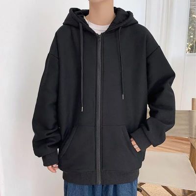 Gray Casual Hoodie Womens Autumn Loose Long Sleeve Black regular  - Image 1