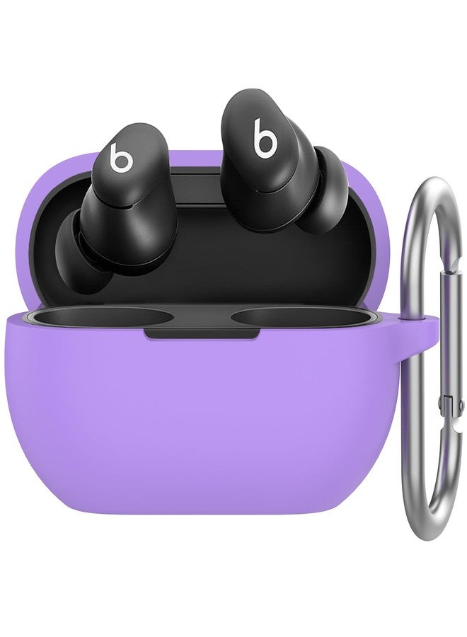 Ahastyle غطاء سيليكون AhaStyle لسماعات Beats Solo Buds (2024) [مرفق مع كارابين معدني] غطاء واقي كامل مضاد للصدمات متوافق مع سماعات Beats Solo Buds 2024 اللاسلكية (لافندر) - Image 1