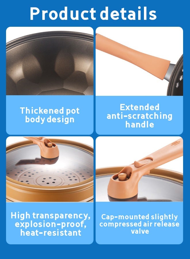 مقلاة التيتانيوم الصحية المانعة للالتصاق ذات الضغط المنخفض - Image 5