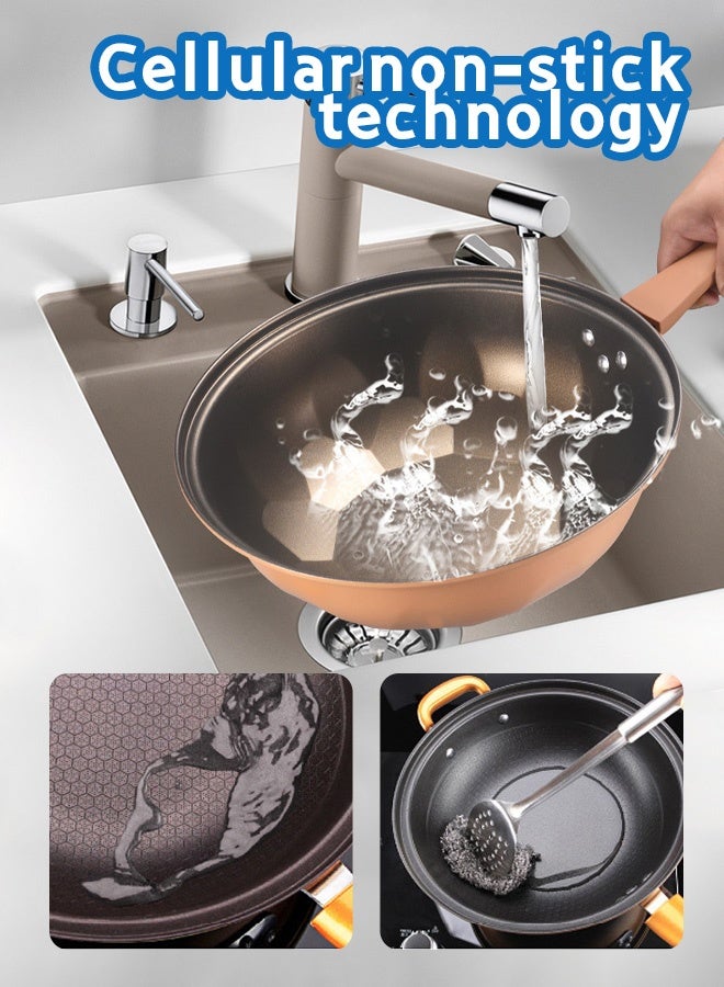 مقلاة التيتانيوم الصحية المانعة للالتصاق ذات الضغط المنخفض - Image 4