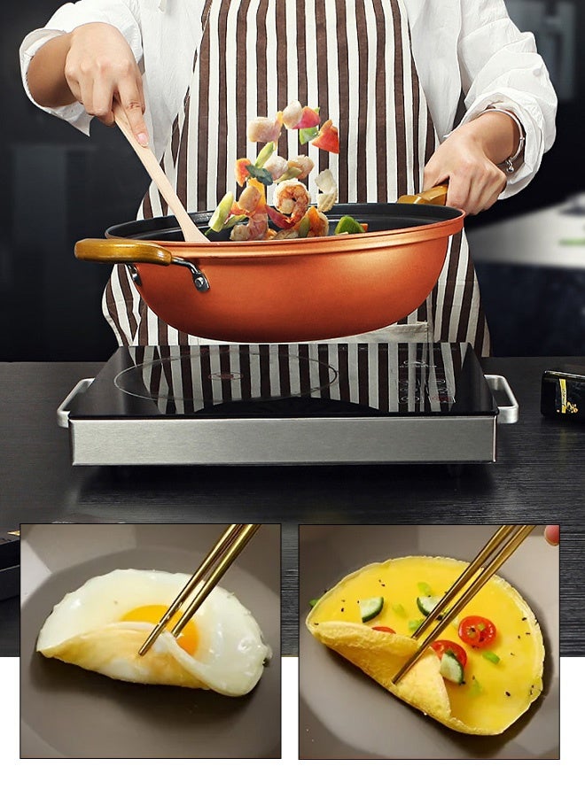 مقلاة التيتانيوم الصحية المانعة للالتصاق ذات الضغط المنخفض - Image 3