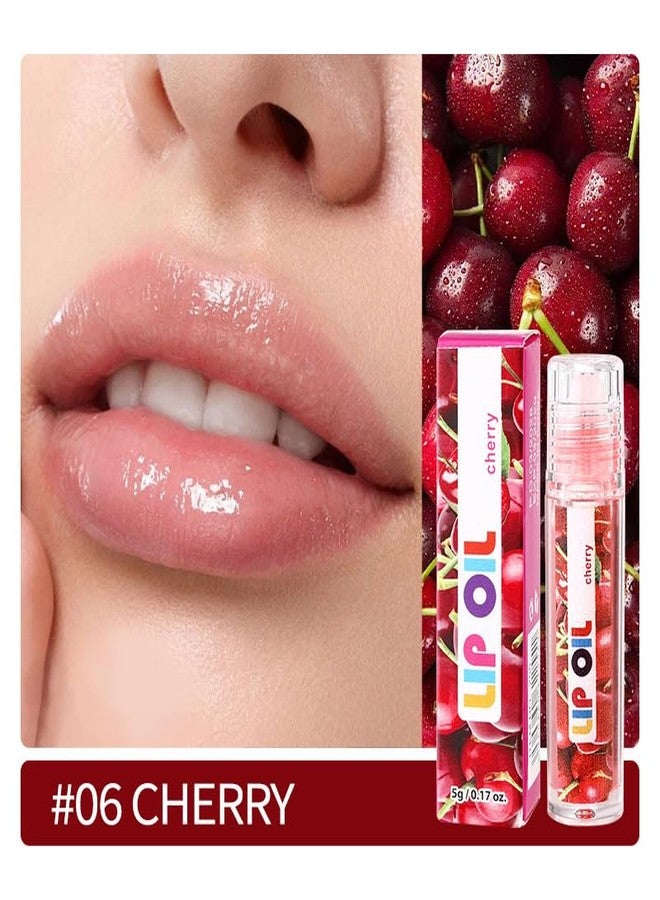FREEORR 2Pcs Fruity Flavors Rolly Lip Gloss, Classic Roller-Ball Design, Hydrating and Moisturizing Lip Balm, Nourishing Shine, Natural Lip Care Fruit Lips Oils for Dry and Chapped Lips- CHERRY - Image 2