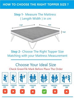 Blueberry Top Quality Mattress Topper 6cm Thickness 160x200cm  - Image 4