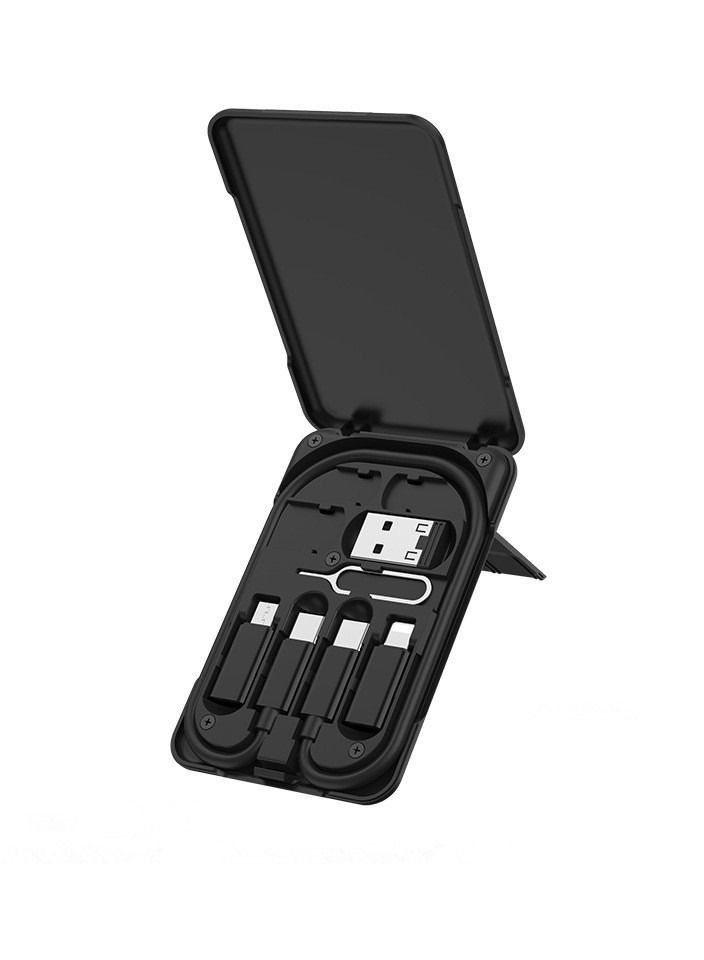 مييلان عدة كبلات شحن محول محول USB من النوع C / Lightning / Micro-USB / إدخال بطاقة SIM / إبرة إزالة البطاقة للشحن السريع طقم كابل شحن واحد للهاتف وأجهزة USB-C - Image 1