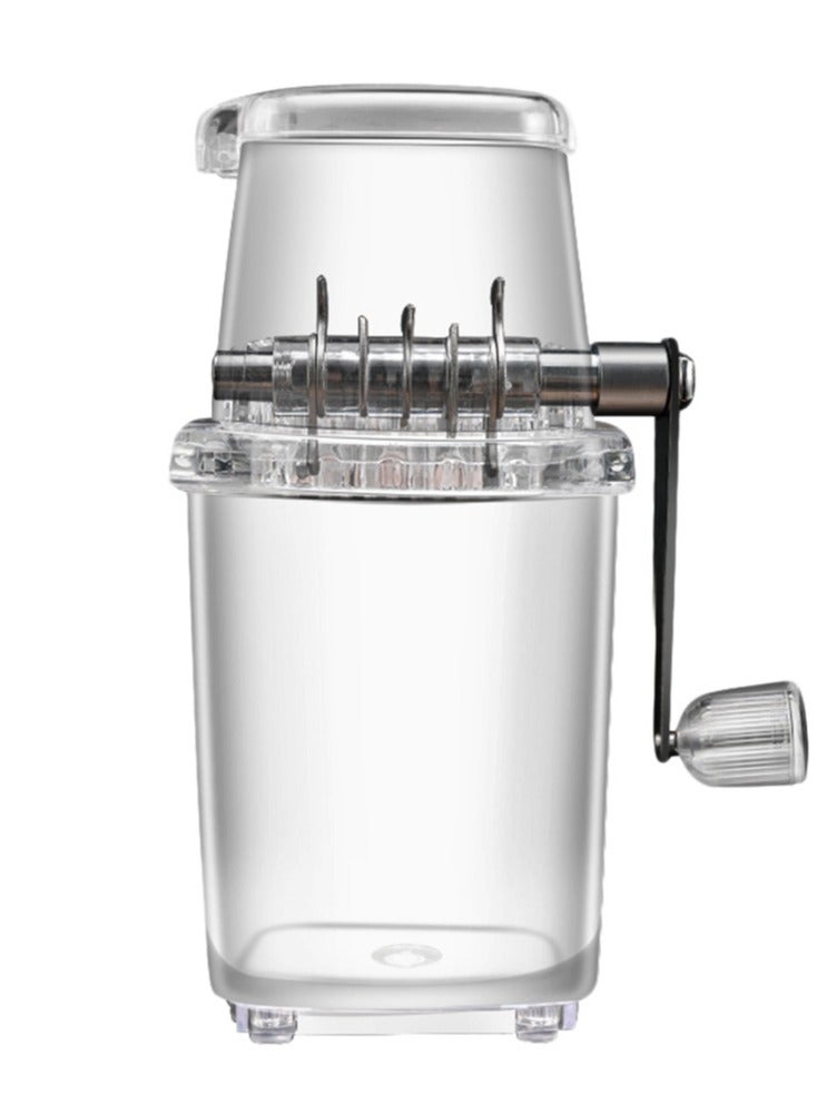 General Small Household Hand Ice Crusher Transparent Multi-Purpose Hand Shaved Ice Machine provides great convenience for home use  - Image 3