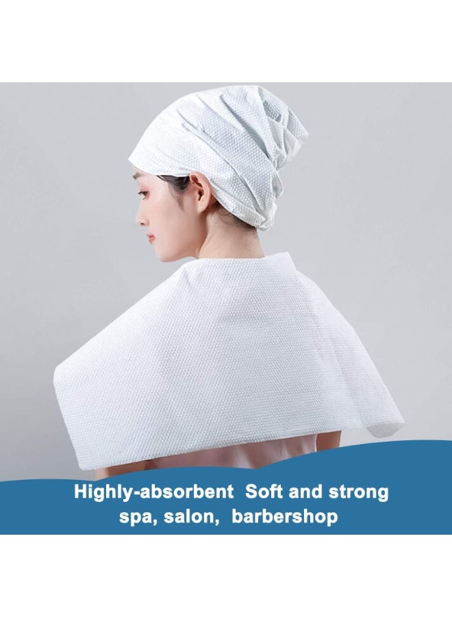 Disposable Bath Towels，white Disposable Guest Towels for Bathroom，50 Count，health and Safety ，spa and Salon Quality Softness， Hair Face Body Use，towels for Bathroom， Large Size:25.6IN11.8IN - Image 2