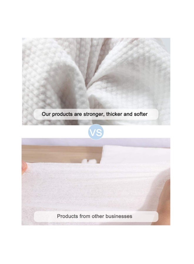 Disposable Bath Towels，white Disposable Guest Towels for Bathroom，50 Count，health and Safety ，spa and Salon Quality Softness， Hair Face Body Use，towels for Bathroom， Large Size:25.6IN11.8IN - Image 4
