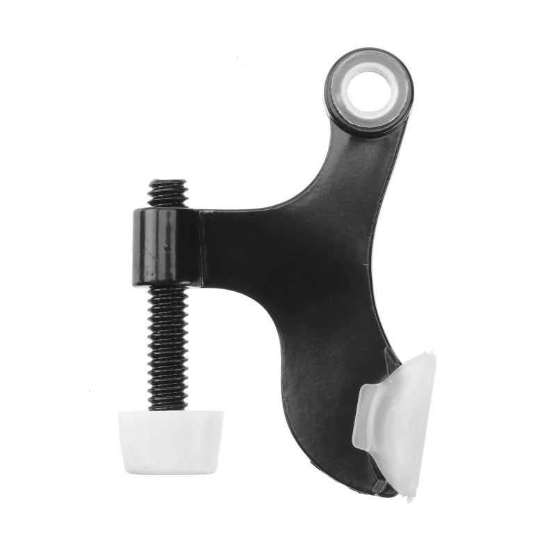 Heavy Duty Zinc Alloy Door Stop with Thickened Rubber Pad for Wall and Handle Protection - Image 2