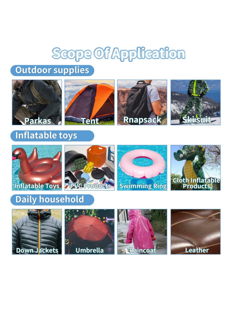 KASTWAVE - Inflatable Patch Repair Kit Waterproof, Air Mattress Patch Kit, TPU Pool Repair Patch Kit, Multipurpose Repair Tape for Air Mattress, Bounce House, Inflatable Toys, Tent, Swimming Ring, Heavy Duty - Image 1