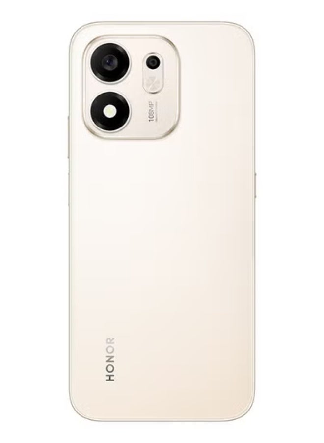 هونور X7e Plus Dual SIM 5G 6GB RAM 128GB Desert Gold With Free Choice Earbuds X7e (Color of gift may vary) - Middle East Version - Image 4
