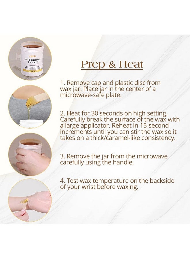 GiGi All Purpose Honee - Microwave Hair Removal Wax, 8 Ounces - Image 3