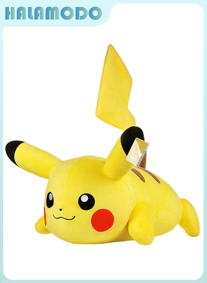 HALAMODO Pokémon: The 20cm Exceptionally Cute and Soft Yellow Lying - down Pikachu Plush Toy. An Unrivaled Birthday Gift, Decor Gem for Bedroom, Living Room, Desk, and an Outstanding Office Stress - relief Doll  - Image 2