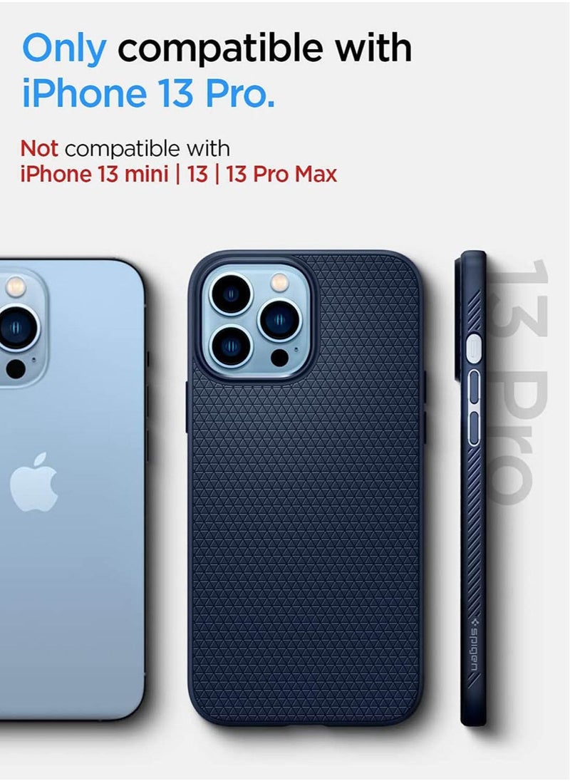 Spigen - Liquid Air for iPhone 13 Pro Case Cover - Navy Blue - Image 1