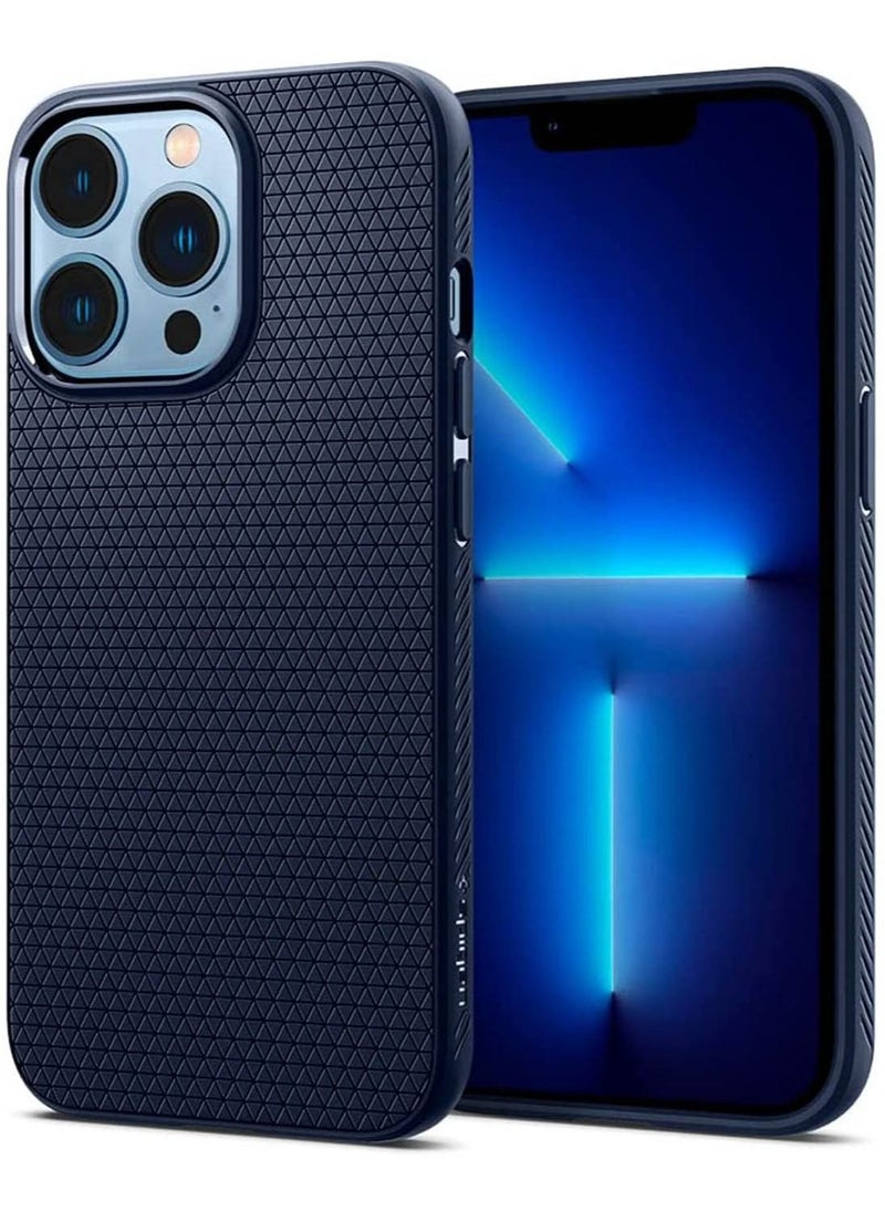 Spigen - Liquid Air for iPhone 13 Pro Case Cover - Navy Blue - Image 1